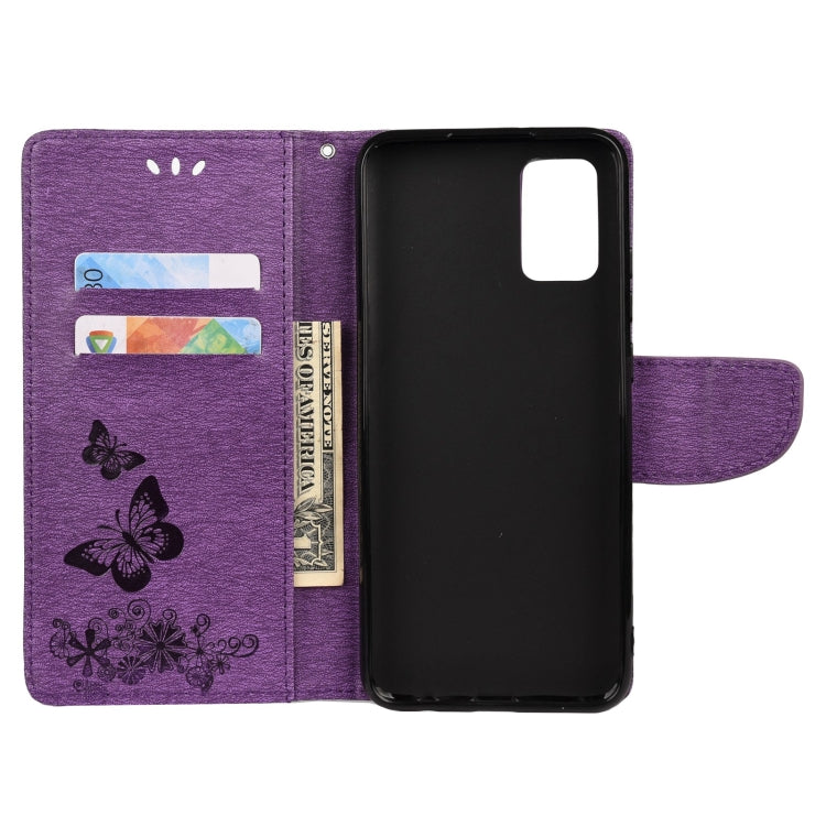Butterfly Embossed Horizontal Flip Leather Phone Case with Card Slot & Holder, For Xiaomi Redmi Note 11 5G