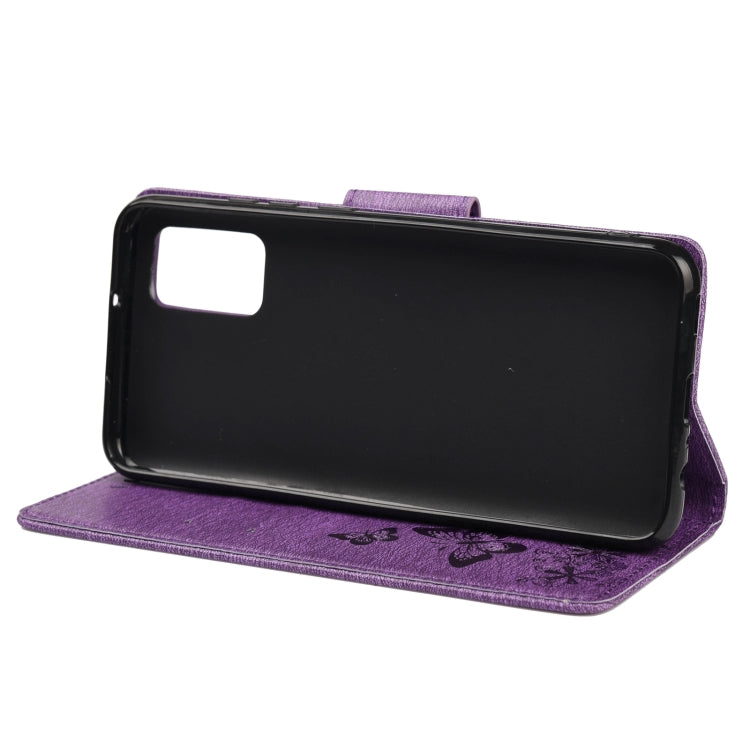 Butterfly Embossed Horizontal Flip Leather Phone Case with Card Slot & Holder, For Xiaomi Redmi Note 11 5G