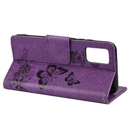 Butterfly Embossed Horizontal Flip Leather Phone Case with Card Slot & Holder, For Xiaomi Redmi Note 11 5G