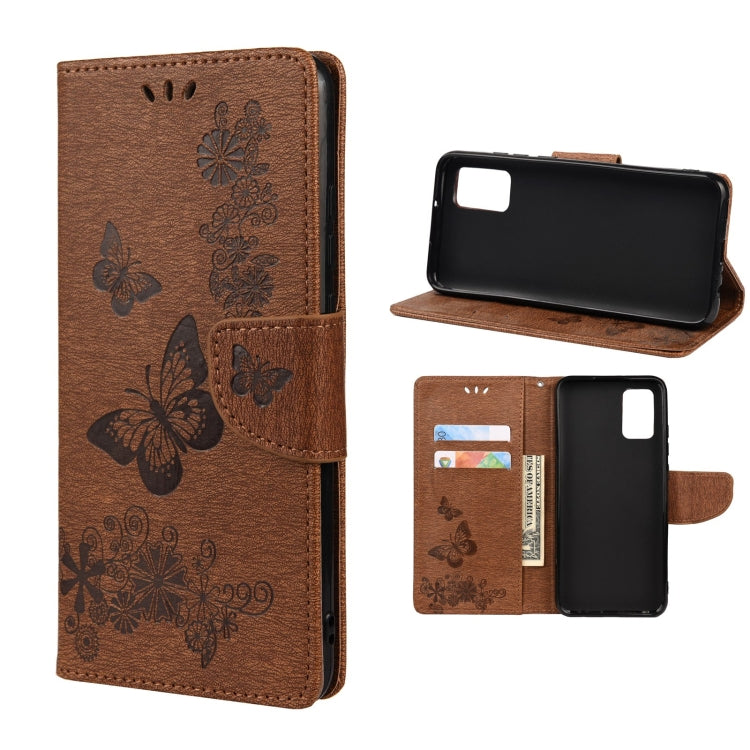 Butterfly Embossed Horizontal Flip Leather Phone Case with Card Slot & Holder, For Xiaomi Redmi Note 11 5G