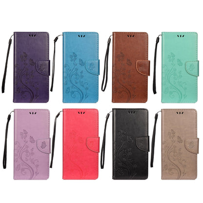 Butterfly Flower Pattern Horizontal Flip Leather Phone Case with Card Slot & Holder, For Samsung Galaxy A33 5G, For Samsung Galaxy A53 5G, For Xiaomi Redmi Note 11 Pro