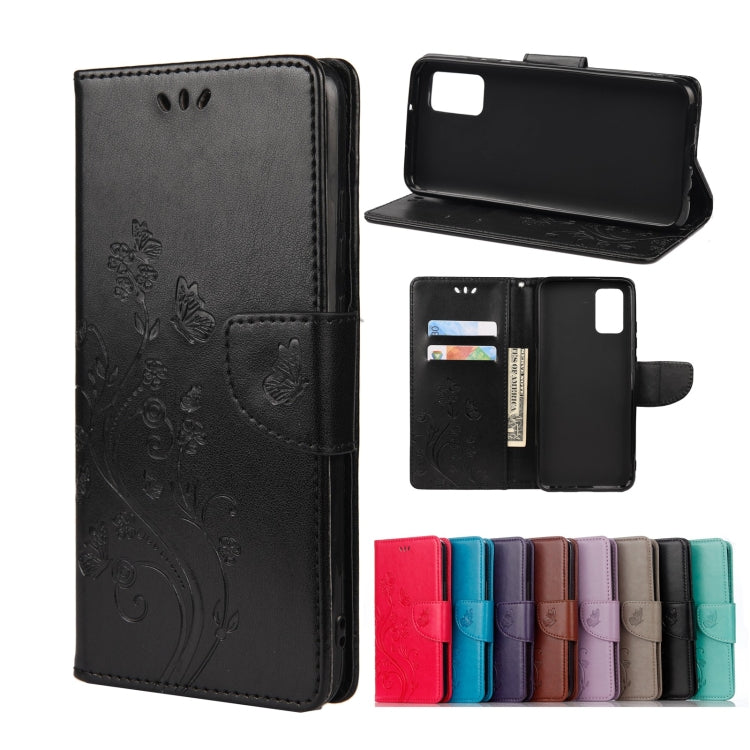 Butterfly Flower Pattern Horizontal Flip Leather Phone Case with Card Slot & Holder, For Samsung Galaxy A33 5G, For Samsung Galaxy A53 5G, For Xiaomi Redmi Note 11 Pro