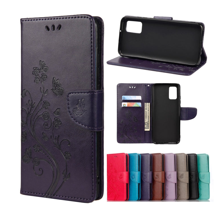 Butterfly Flower Pattern Horizontal Flip Leather Phone Case with Card Slot & Holder, For Samsung Galaxy A33 5G, For Samsung Galaxy A53 5G, For Xiaomi Redmi Note 11 Pro