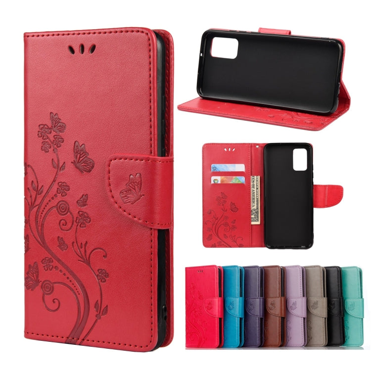 Butterfly Flower Pattern Horizontal Flip Leather Phone Case with Card Slot & Holder, For Samsung Galaxy A33 5G, For Samsung Galaxy A53 5G, For Xiaomi Redmi Note 11 Pro