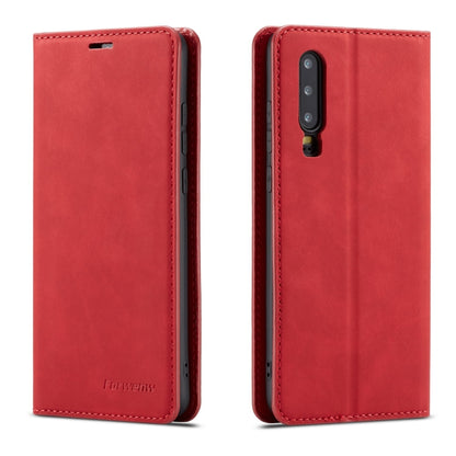 Forwenw Dream Series Oil Edge Strong Magnetism Horizontal Flip Leather Case with Holder & Card Slots & Wallet & Photo Frame, For Huawei P30, For Huawei P30 Lite, For Huawei P30 Pro, For Galaxy A10 / M10, For Galaxy A20, For Galaxy A30