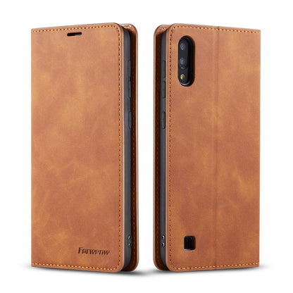 Forwenw Dream Series Oil Edge Strong Magnetism Horizontal Flip Leather Case with Holder & Card Slots & Wallet & Photo Frame, For Huawei P30, For Huawei P30 Lite, For Huawei P30 Pro, For Galaxy A10 / M10, For Galaxy A20, For Galaxy A30