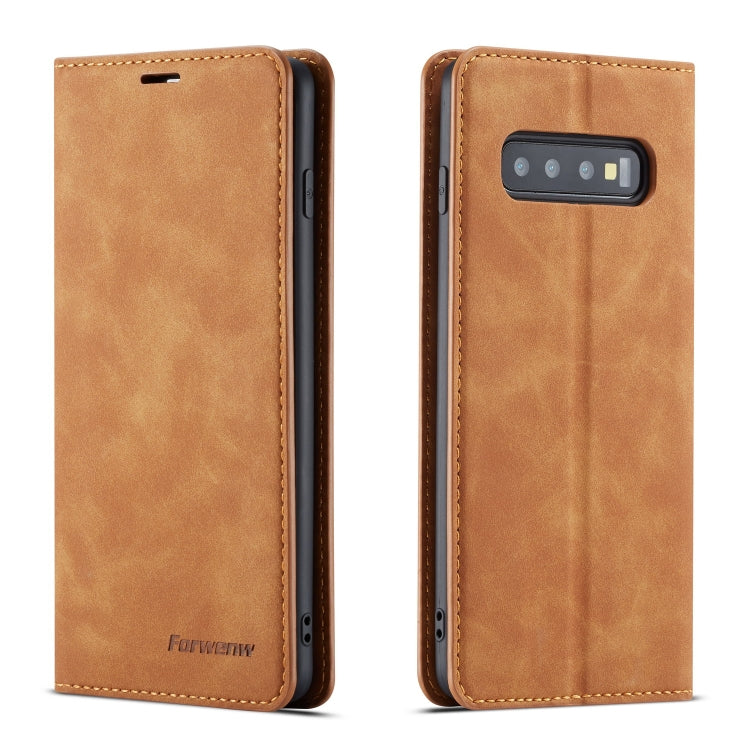 Forwenw Dream Series Oil Edge Strong Magnetism Horizontal Flip Leather Case with Holder & Card Slots & Wallet & Photo Frame, For Galaxy S9+, For Galaxy S10, For Galaxy S10+, For Galaxy S10e, For iPhone 6s / 6, For iPhone 6s Plus / 6 Plus