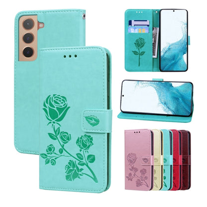 Rose Embossed Leather Phone Case, For Samsung Galaxy M52 5G, For Samsung Galaxy S22 5G, For Samsung Galaxy S22+ 5G, For Samsung Galaxy S22 Ultra 5G