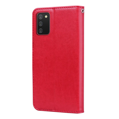 Rose Embossed Leather Phone Case, For Samsung Galaxy A02s