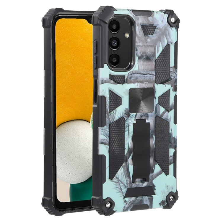 Camouflage Armor Shockproof TPU + PC Magnetic Protective Phone Case with Holder, For Samsung Galaxy A13 5G, For Xiaomi Mi 11T / 11T Pro, For Samsung Galaxy S22 5G, For Samsung Galaxy S22+ 5G