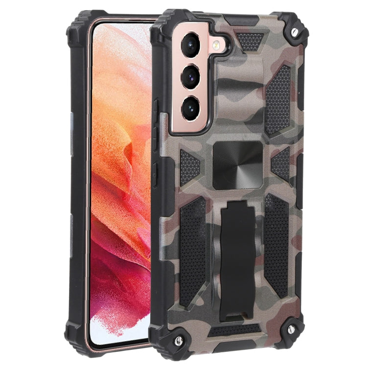 Camouflage Armor Shockproof TPU + PC Magnetic Protective Phone Case with Holder, For Samsung Galaxy A13 5G, For Xiaomi Mi 11T / 11T Pro, For Samsung Galaxy S22 5G, For Samsung Galaxy S22+ 5G