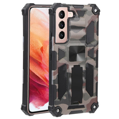 Camouflage Armor Shockproof TPU + PC Magnetic Protective Phone Case with Holder, For Samsung Galaxy A13 5G, For Xiaomi Mi 11T / 11T Pro, For Samsung Galaxy S22 5G, For Samsung Galaxy S22+ 5G