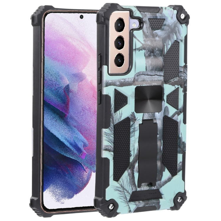 Camouflage Armor Shockproof TPU + PC Magnetic Protective Phone Case with Holder, For Samsung Galaxy A13 5G, For Xiaomi Mi 11T / 11T Pro, For Samsung Galaxy S22 5G, For Samsung Galaxy S22+ 5G
