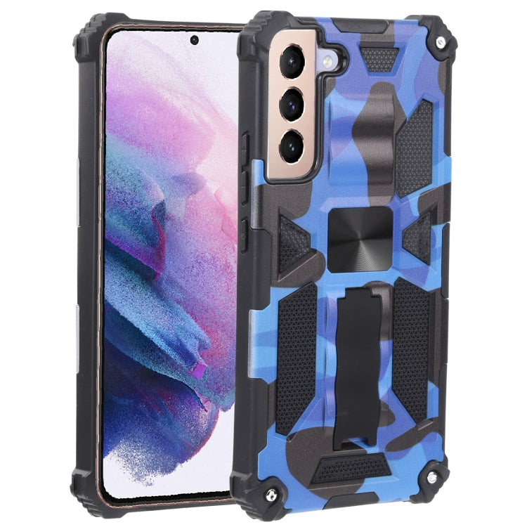 Camouflage Armor Shockproof TPU + PC Magnetic Protective Phone Case with Holder, For Samsung Galaxy A13 5G, For Xiaomi Mi 11T / 11T Pro, For Samsung Galaxy S22 5G, For Samsung Galaxy S22+ 5G