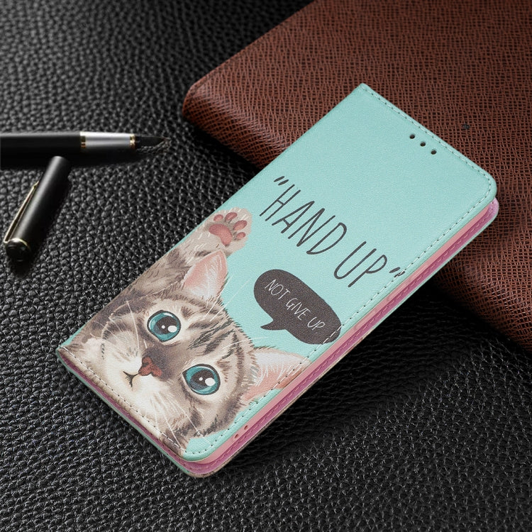 Colored Drawing Pattern Invisible Magnetic PU Leather Phone Case, For Samsung Galaxy A53 5G