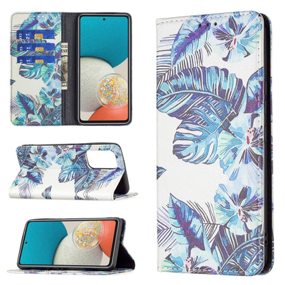 Colored Drawing Pattern Invisible Magnetic PU Leather Phone Case, For Samsung Galaxy A53 5G