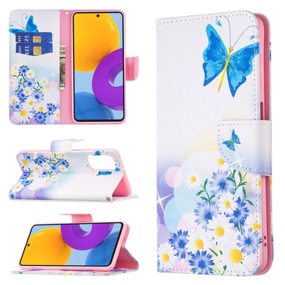 Colored Drawing Pattern Leather Phone Case, For Samsung Galaxy M52 5G