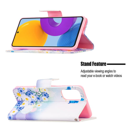 Colored Drawing Pattern Leather Phone Case, For Samsung Galaxy M52 5G