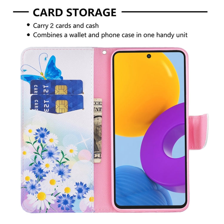 Colored Drawing Pattern Leather Phone Case, For Samsung Galaxy M52 5G