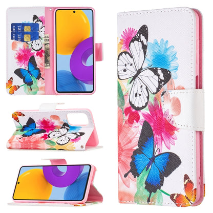 Colored Drawing Pattern Leather Phone Case, For Samsung Galaxy M52 5G
