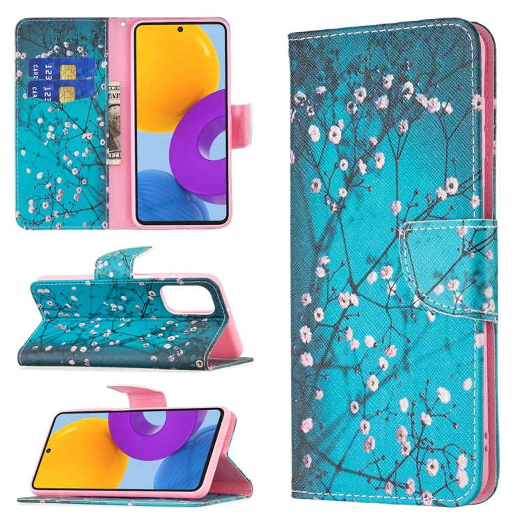 Colored Drawing Pattern Leather Phone Case, For Samsung Galaxy M52 5G