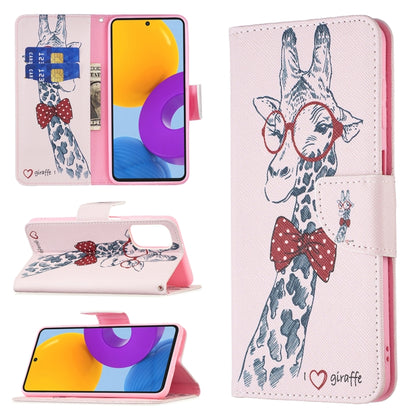 Colored Drawing Pattern Leather Phone Case, For Samsung Galaxy M52 5G