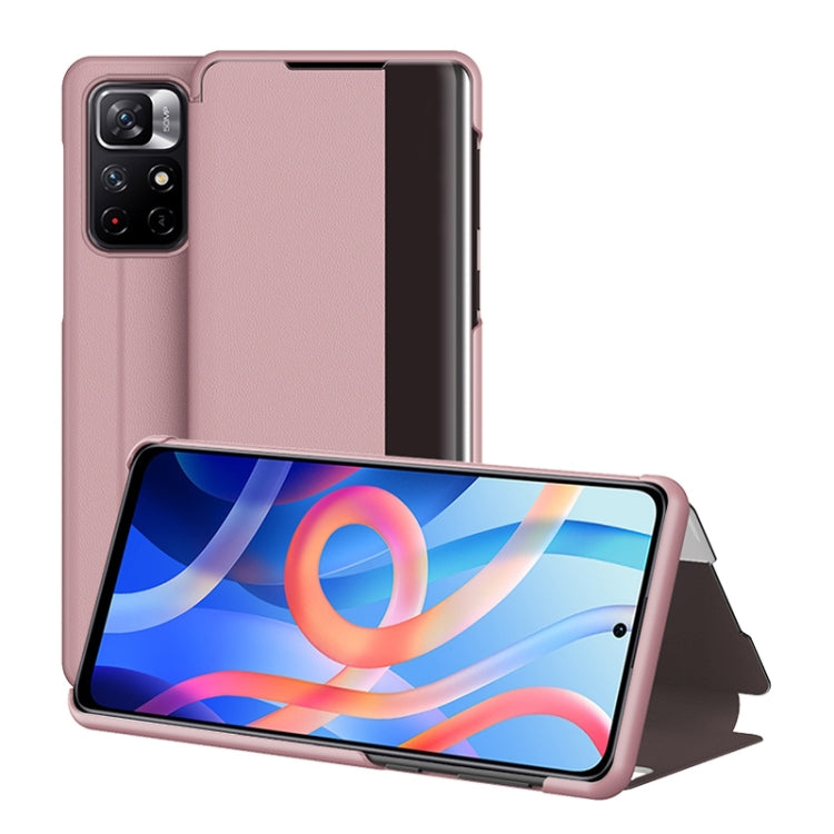Window View Leather Phone Case, For Xiaomi Redmi Note 11 Pro, For Xiaomi Redmi Note 11, For Samsung Galaxy S22 Ultra 5G, For Samsung Galaxy S22+ 5G, For Samsung Galaxy S22 5G