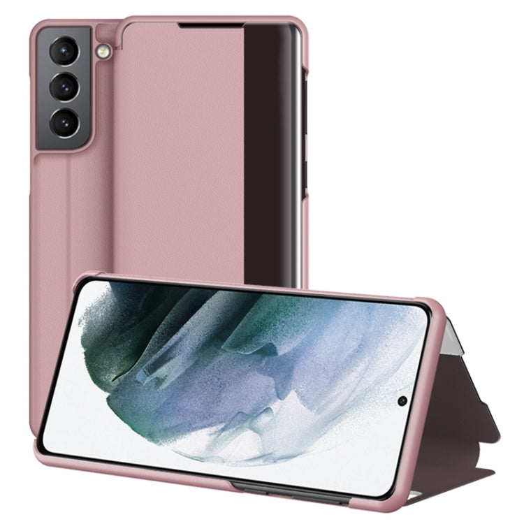 Window View Leather Phone Case, For Xiaomi Redmi Note 11 Pro, For Xiaomi Redmi Note 11, For Samsung Galaxy S22 Ultra 5G, For Samsung Galaxy S22+ 5G, For Samsung Galaxy S22 5G