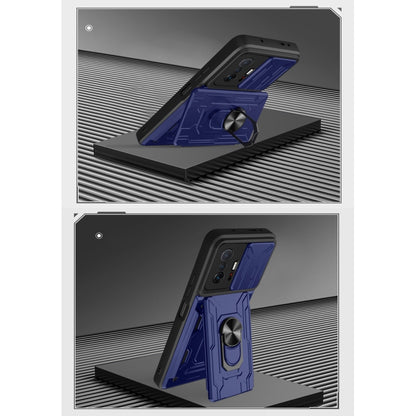 Camera Cover Phone Case with Card Slot & Holder, For Xiaomi 11T, For Xiaomi Redmi Note 10 Pro, For Xiaomi Redmi 10