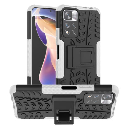 Tire Texture TPU + PC Phone Case with Holder, For OPPO Realme 8i, For Xiaomi Redmi Note 11 Pro (China), For Motorola Moto E40, For Samsung Galaxy A03 Global, For Samsung Galaxy A53 5G