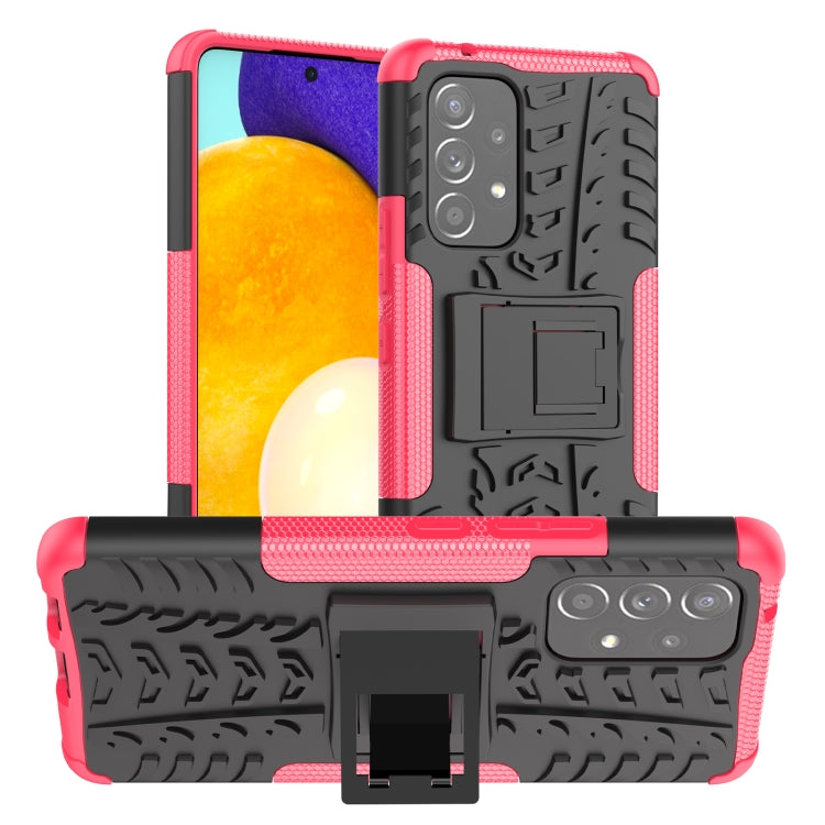 Tire Texture TPU + PC Phone Case with Holder, For OPPO Realme 8i, For Xiaomi Redmi Note 11 Pro (China), For Motorola Moto E40, For Samsung Galaxy A03 Global, For Samsung Galaxy A53 5G