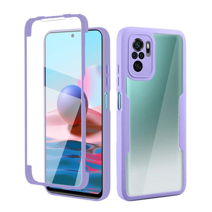 Acrylic + TPU 360 Degrees Full Coverage Shockproof Phone Case, For Samsung Galaxy A51 4G, For Samsung Galaxy A52 5G / 4G, For Samsung Galaxy A71 4G, For Xiaomi Redmi Note 10 / Note 10s