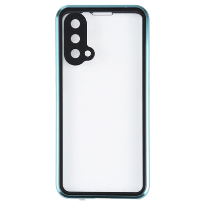 Full Cover Magnetic Metal Tempered Glass Phone Case, For OnePlus Nord 2 5G, For OnePlus Nord CE 5G