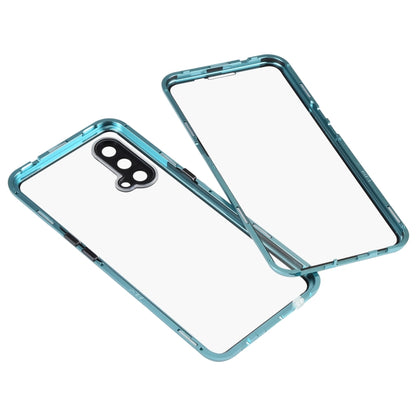 Full Cover Magnetic Metal Tempered Glass Phone Case, For OnePlus Nord 2 5G, For OnePlus Nord CE 5G