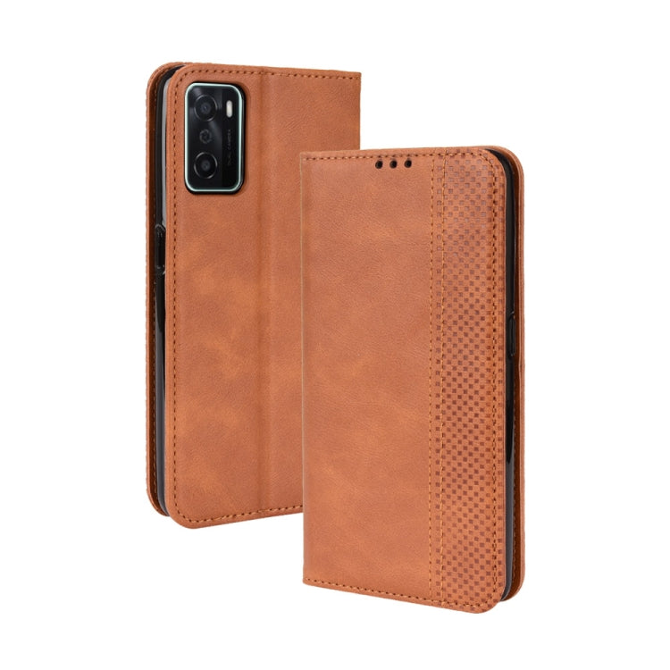 Magnetic Buckle Retro Texture Leather Phone Case, For OPPO A55s 5G JP Version, For OPPO Reno7 5G, For OPPO Reno7 Pro 5G, For OPPO Realme Narzo 50A, For TCL 20 XE, For TCL 20Y