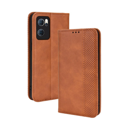 Magnetic Buckle Retro Texture Leather Phone Case, For OPPO A55s 5G JP Version, For OPPO Reno7 5G, For OPPO Reno7 Pro 5G, For OPPO Realme Narzo 50A, For TCL 20 XE, For TCL 20Y