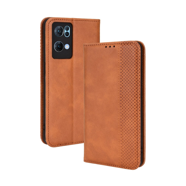 Magnetic Buckle Retro Texture Leather Phone Case, For OPPO A55s 5G JP Version, For OPPO Reno7 5G, For OPPO Reno7 Pro 5G, For OPPO Realme Narzo 50A, For TCL 20 XE, For TCL 20Y