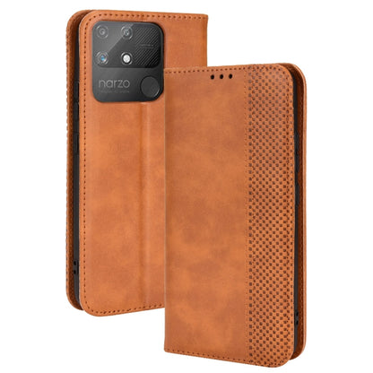 Magnetic Buckle Retro Texture Leather Phone Case, For OPPO A55s 5G JP Version, For OPPO Reno7 5G, For OPPO Reno7 Pro 5G, For OPPO Realme Narzo 50A, For TCL 20 XE, For TCL 20Y