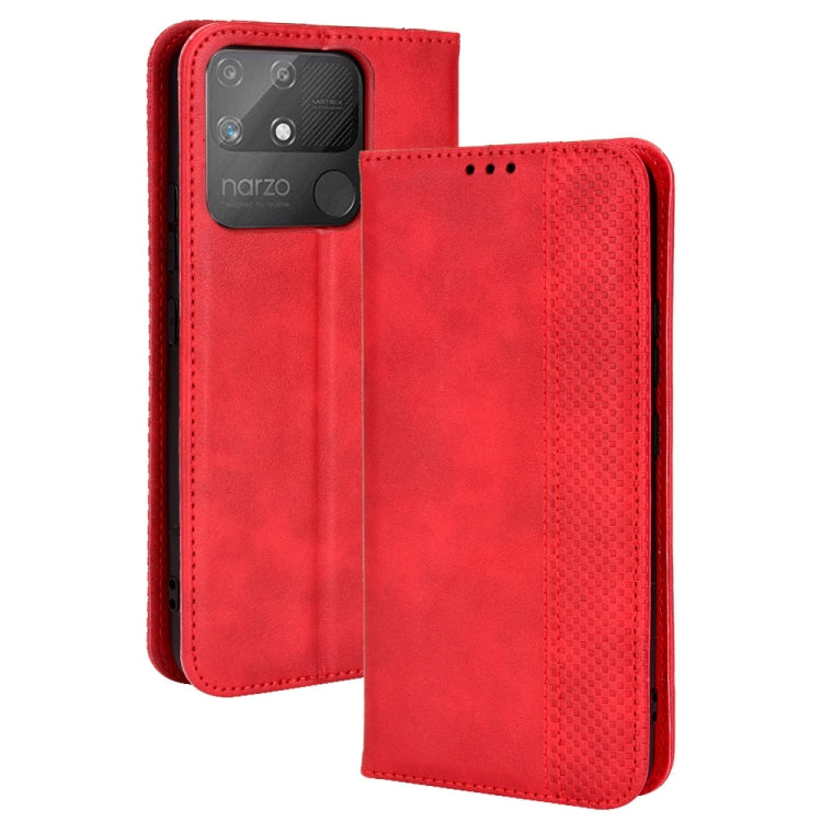 Magnetic Buckle Retro Texture Leather Phone Case, For OPPO A55s 5G JP Version, For OPPO Reno7 5G, For OPPO Reno7 Pro 5G, For OPPO Realme Narzo 50A, For TCL 20 XE, For TCL 20Y