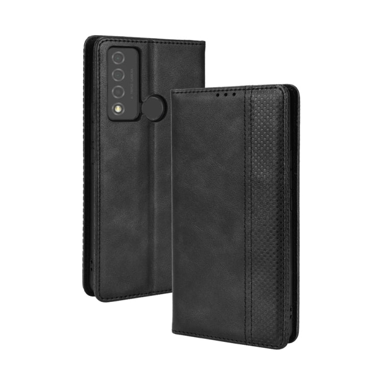 Magnetic Buckle Retro Texture Leather Phone Case, For OPPO A55s 5G JP Version, For OPPO Reno7 5G, For OPPO Reno7 Pro 5G, For OPPO Realme Narzo 50A, For TCL 20 XE, For TCL 20Y
