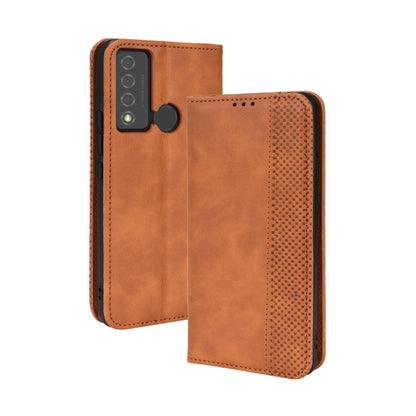 Magnetic Buckle Retro Texture Leather Phone Case, For OPPO A55s 5G JP Version, For OPPO Reno7 5G, For OPPO Reno7 Pro 5G, For OPPO Realme Narzo 50A, For TCL 20 XE, For TCL 20Y