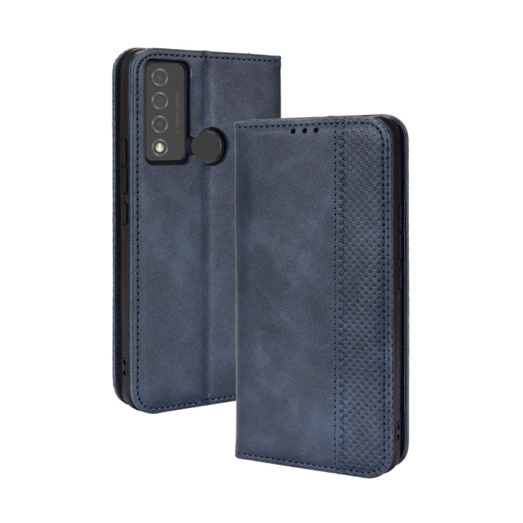 Magnetic Buckle Retro Texture Leather Phone Case, For OPPO A55s 5G JP Version, For OPPO Reno7 5G, For OPPO Reno7 Pro 5G, For OPPO Realme Narzo 50A, For TCL 20 XE, For TCL 20Y