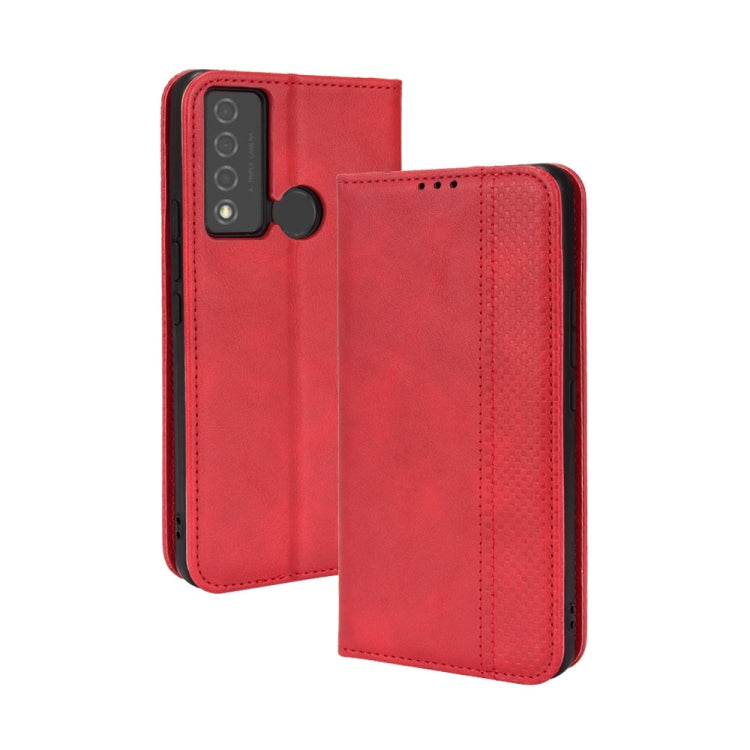 Magnetic Buckle Retro Texture Leather Phone Case, For OPPO A55s 5G JP Version, For OPPO Reno7 5G, For OPPO Reno7 Pro 5G, For OPPO Realme Narzo 50A, For TCL 20 XE, For TCL 20Y