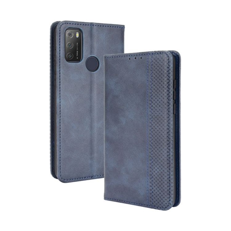 Magnetic Buckle Retro Texture Leather Phone Case, For OPPO A55s 5G JP Version, For OPPO Reno7 5G, For OPPO Reno7 Pro 5G, For OPPO Realme Narzo 50A, For TCL 20 XE, For TCL 20Y
