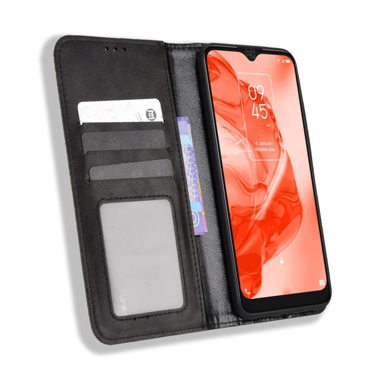 Magnetic Buckle Retro Texture Leather Phone Case, For TCL 205, For vivo Y3s 2021, For vivo S10e / V23e 4G / 5G, For vivo Y15s 2021 / Y15a, For Infinix Hot 11, For Infinix Note 11 Pro