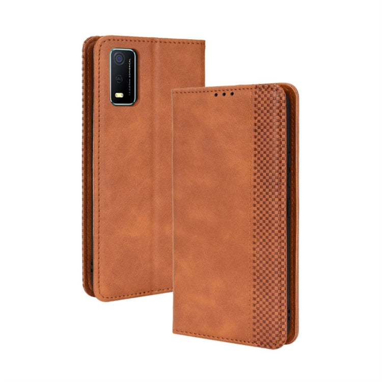 Magnetic Buckle Retro Texture Leather Phone Case, For TCL 205, For vivo Y3s 2021, For vivo S10e / V23e 4G / 5G, For vivo Y15s 2021 / Y15a, For Infinix Hot 11, For Infinix Note 11 Pro