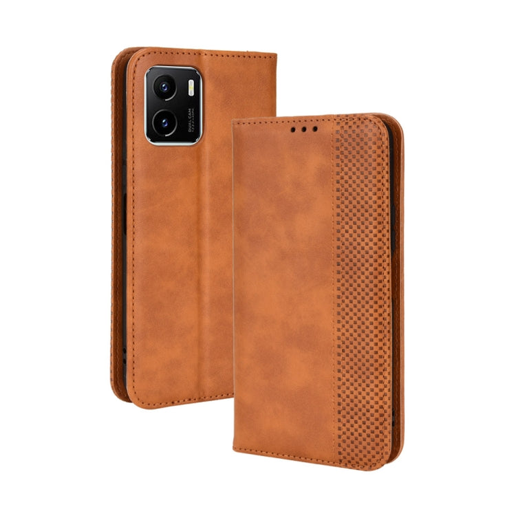 Magnetic Buckle Retro Texture Leather Phone Case, For TCL 205, For vivo Y3s 2021, For vivo S10e / V23e 4G / 5G, For vivo Y15s 2021 / Y15a, For Infinix Hot 11, For Infinix Note 11 Pro