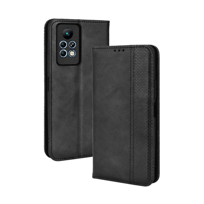 Magnetic Buckle Retro Texture Leather Phone Case, For TCL 205, For vivo Y3s 2021, For vivo S10e / V23e 4G / 5G, For vivo Y15s 2021 / Y15a, For Infinix Hot 11, For Infinix Note 11 Pro