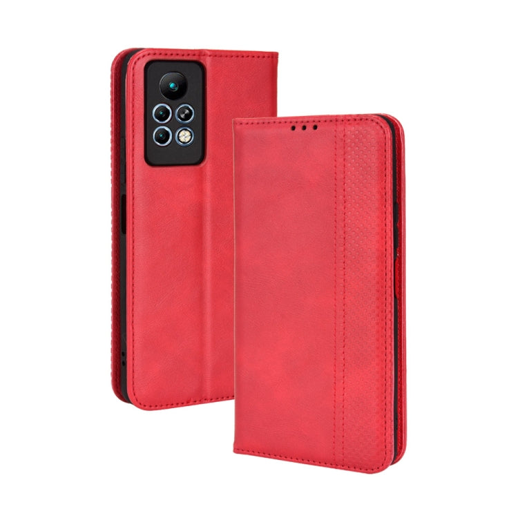 Magnetic Buckle Retro Texture Leather Phone Case, For TCL 205, For vivo Y3s 2021, For vivo S10e / V23e 4G / 5G, For vivo Y15s 2021 / Y15a, For Infinix Hot 11, For Infinix Note 11 Pro