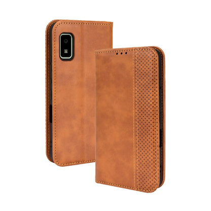 Magnetic Buckle Retro Texture Leather Phone Case, For Sharp Aquos Wish, For Xiaomi 12, For OnePlus 10 Pro 5G, For Umidigi A11s, For ZTE Libero 5G II